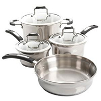 Oster silverstrom 7-piece stainless steel cookware set