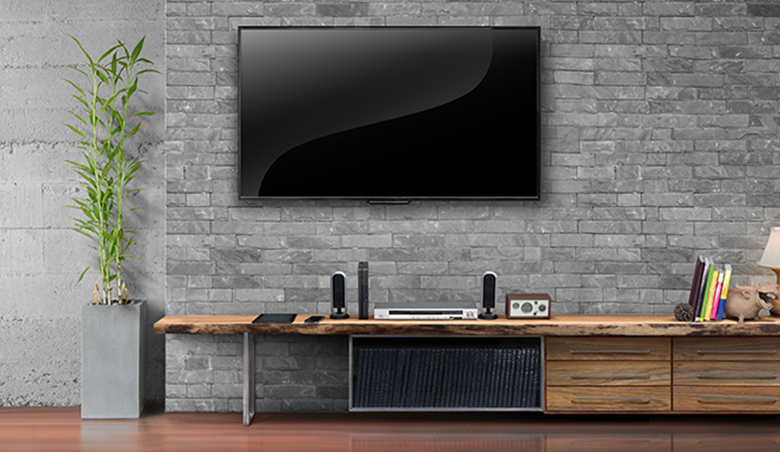 wall mounted television